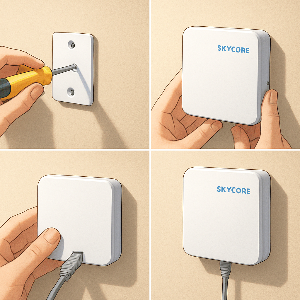 스카이코어 설치 방법에 대한 자세한 가이드 이미지