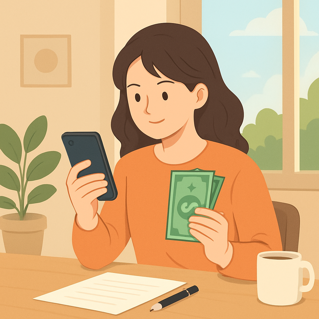 급전이 필요할 때 이용 가능한 당일 대출 방법 이미지