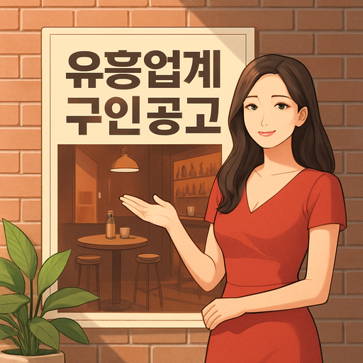 유흥업계 구인 공고 이미지